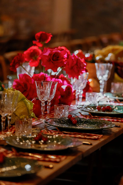 Decorazione tavoli matrimonio rustico o Bohémien